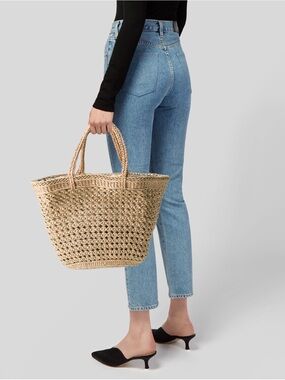 Tiffany & Co. Woven Straw Tote in Natural Beige